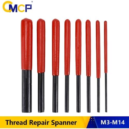CMCP Thread Insert Wrench M3 M4 M5 M6 M7 M8 M10 M12 M14 Threads Repair Tools Metric Thread Repair Spanner Kit Hand Tools