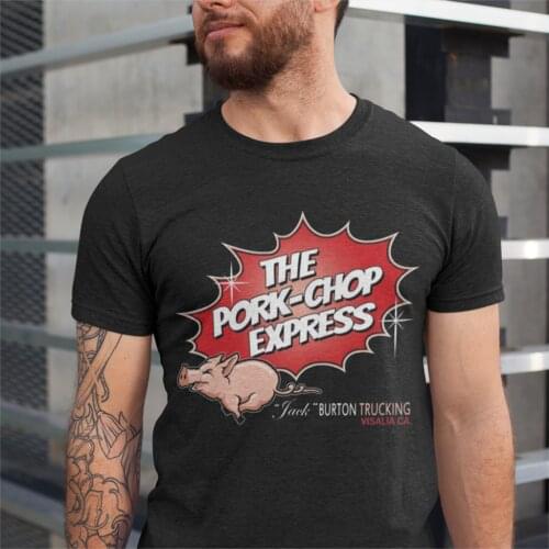 Men T-Shirt Big Trouble In Little China Pork Chop Express Unique Cotton Tees Short Sleeve T Shirts Crew Neck Clothing Plus Size