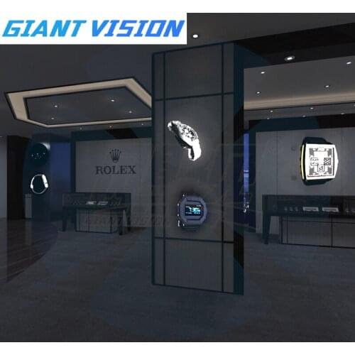 Low Price Watch Shop Hologam Fan Bluetooth WIFI Novel Holographic Projection Lights With Music And Video Design
