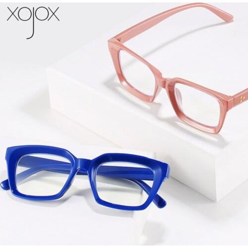 XojoX Vintage Mens Reading Glasses Women Square Hyperopia Eyewear Blue Light Blocking Computer Presbyopia +1.0 2.0 3.0 4.0