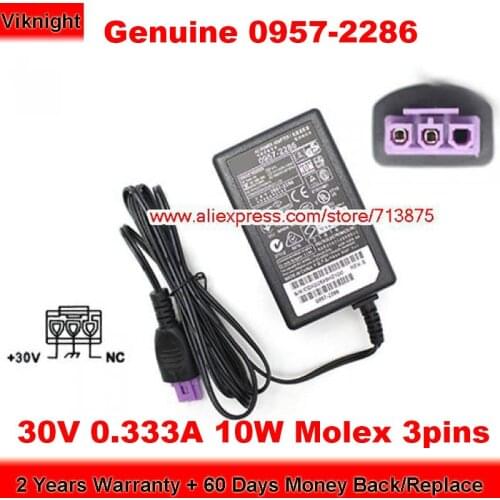 Genuine 0957-2286 30V 0.333A AC Adapter for Hp DESKJET 2050 2529 2010 2090 1050 2000 0957-2290
