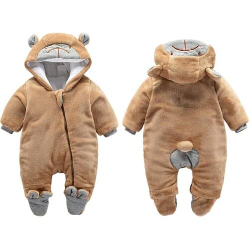 2020 Autumn Winter Romper Baby Boy Thick Warm Baby Girl Clothes Infant Jumpsuit Overalls Toddler Rompers Newborn Clothing