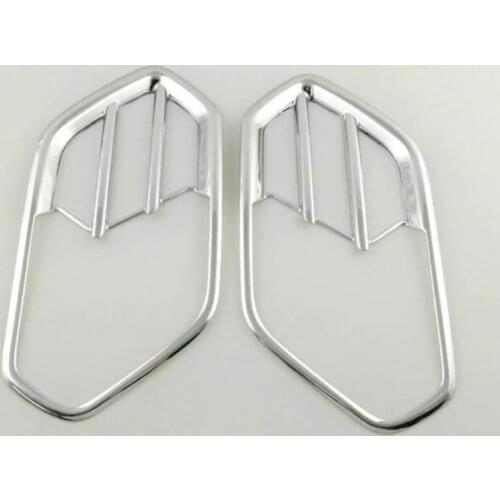 For Ford Escape / Kuga 2017 2018 2019 Front Fog Light Cover Chrome Lamp Cover 1 Pair ABS Plating Silver Lights