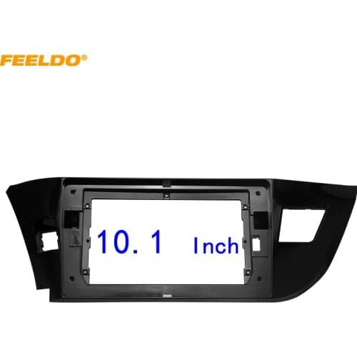 FEELDO Car Audio 2DIN Fascia Frame Adapter For Toyota Levin 10.1" Big Screen DVD Player Dash Fitting Panel Frame Kit #HQ6786