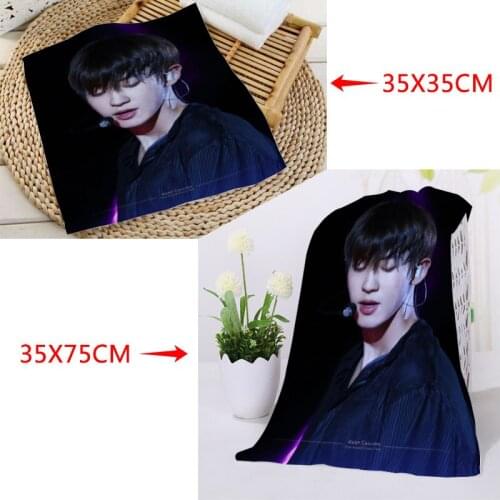 Custom Park Chanyeol 35x75cm Face Towels Facecloth Microfiber Washcloth Quick drying Sports Towel