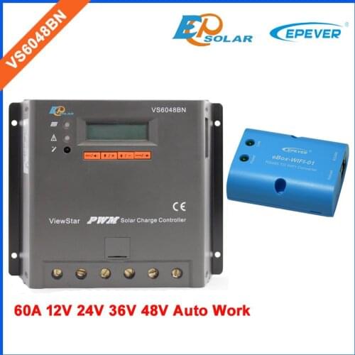 EP series EPEVER Original products Free Shipping VS6048BN with wifi eBOX 60A Battery charger solar controller 48V 36V auto work