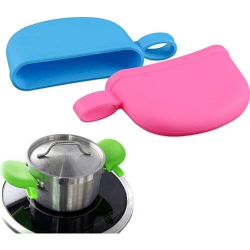 1pc Kitchen Accessories Silicone Heat Resistant Cover Anti-skid Lid Holding Knob Pot Handle Cookware Parts Random Color