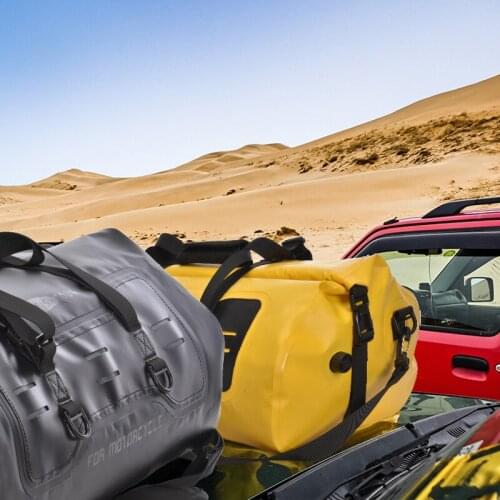 Motorcycle Back Seat Bag Large Capacity Storage Bag 40L Outdoor PVC Dry Sack Bag Waterproof