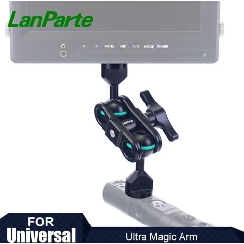 Lanparte Ultra Light Magic Arm with Double Ballheads of 1/4" Screw