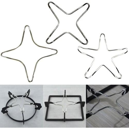 Universal Chrome Plated Metal Stove Top Coffee Maker Pot Trivet Stand Gas Cooker Hob Pan Support Rack For Kitchen Cooking