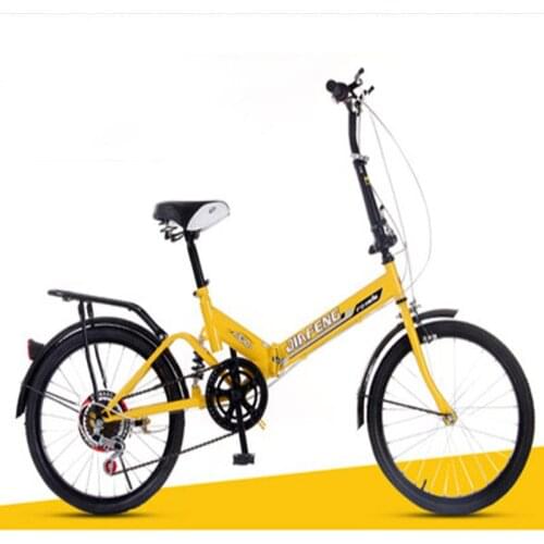 Bicycles with 20-inch Speed Change Fold and Shock Absorb Adult Male and Female Students 2019 New Hot Money Bike