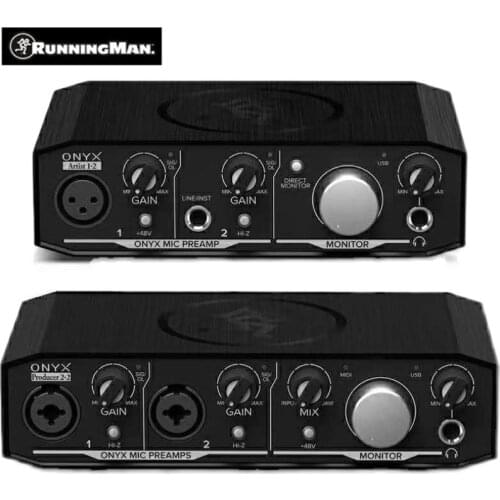 Mackie ONYX Artist 1.2/ONYX Producer 2.2 audio interface Guitar Recording External USB Sound Card running man