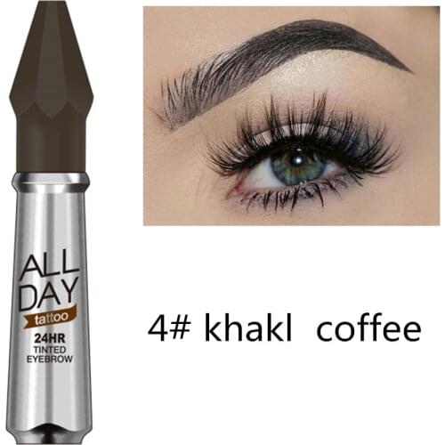 Tattoo Waterproof Microblading Liquid Eyebrow Pencil Long Lasting Fork Tip Tattoo Tint Pen Eyebrow Dye For Eyebrows Marker #E