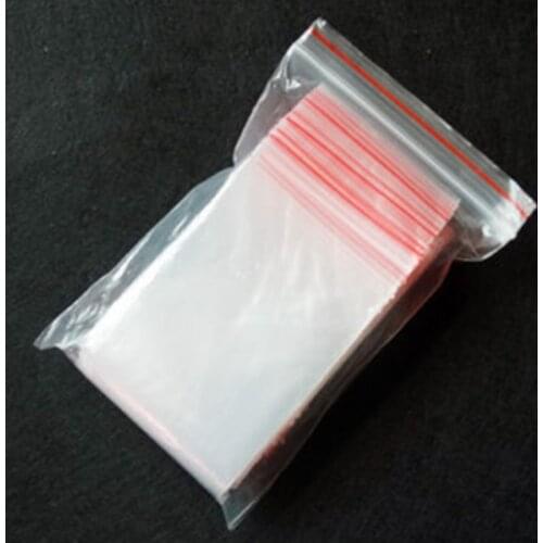 100 pieces/lot Mini Small 4cm 6cm Zip Lock Plastic Bags 4x6cm Packaging Clear Resealable Ziplock Bag with zipper
