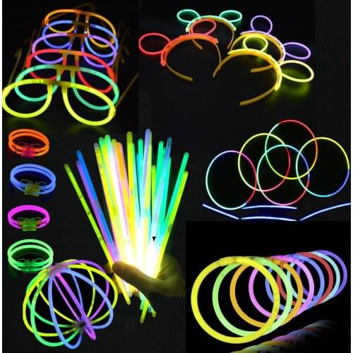 212pcs Glow Party Favors Connectors Glow Sticks Bulk Eyeglasses Balls Flowers Necklaces Bracelets Glow in Dark Light Sticks