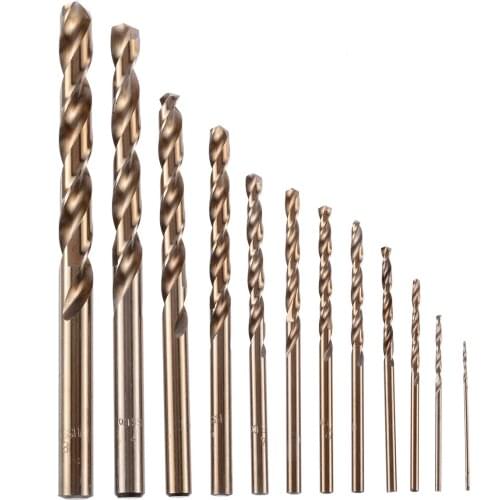 74Pcs Cobalt Drill Bit Whole Ground Metal Reamer High Speed Steel 1-8mm Twist Drill Bits High Strength Drilling Tool