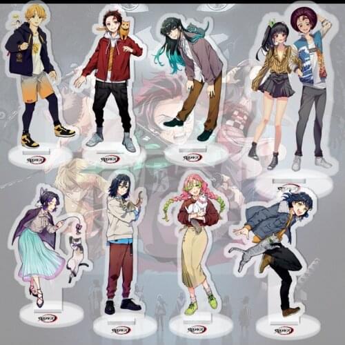 Anime demon killer kimetsu no yaiba kamado tanjirou acrylic stand model toy desktop decoration creative character HD stand