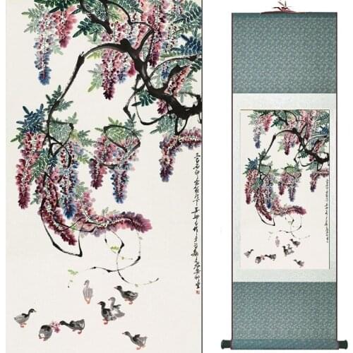 Flowers painting Chinese traditional art painting home decoration paintings20190817046