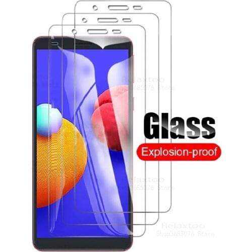 For Samsung Galaxy A01 M01 Core Tempered Glass Protective SM-A013F SM-A013G SM-M013F 5.3" Screen Protector Film phone Cover 3pcs