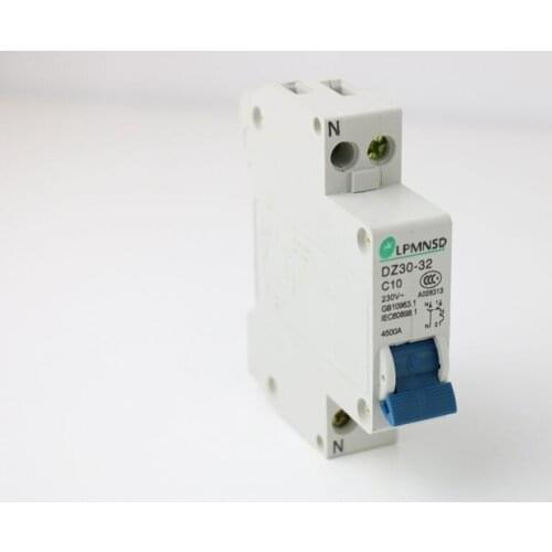 DZ30-32 10A Hot air switch, low-voltage electrical miniature circuit breakers Miniature Circuit Breaker DPN 10A