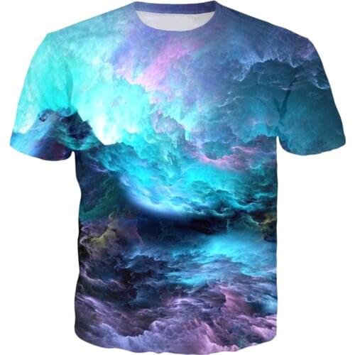 Summer Space Nebula Galaxy T-Shirt Men /Womens Tshirt Tumblr T Shirt Tops Casual Outfits Harajuku 3D Fashion Clothing