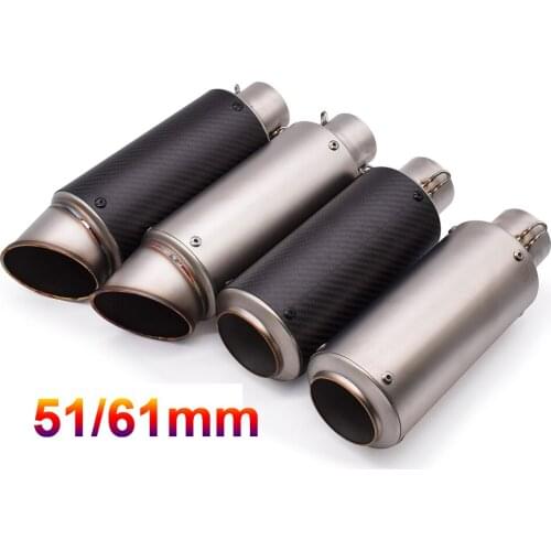 51mm 61mm motorcycle with DB killer exhaust pipe Exhaust Pipe Muffler For Ducati HYPERMOTARD 796 MONSTER S2R 800 821 MONSTER