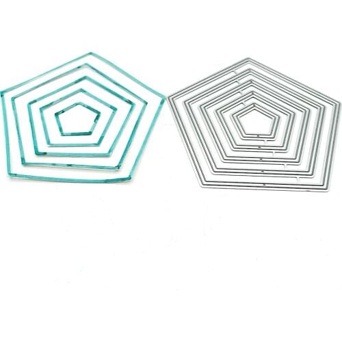 Julyarts Pentagon Scrapbooking Nouveautes Frame Dies For DIY Scrapbooking Album Paper Cards Decorative Crafts Embossing Die Cuts