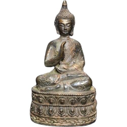 Chinese Tibet Buddha Bronze statue old copper Guanyin statue