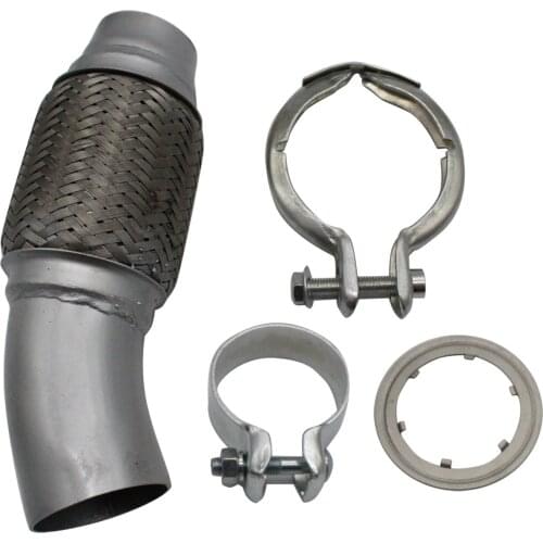 Exhaust Flex Pipe Set Heavy Duty Stainless Steel 9.4" OL for BMW 1ER E81 / 2 /8 3ER 316D 318D 320D 5ER 520D X1 E84