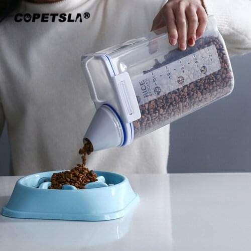 Dog Food Box Sealed Storage Bucket Cat Food Box Bucket For Dog Food Scale Cup Storage Box Storage Tank Pet Food Storage Bucket