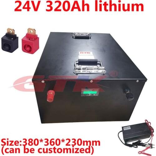 GTK 24V 320AH Lithium li ion battery for 3000W 4500W Forward moving electric stack truck Piling car forklift+20A charger