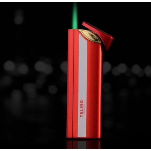Metal creative gas lighters, windproof inflatable direct flare 533 gift wholesale