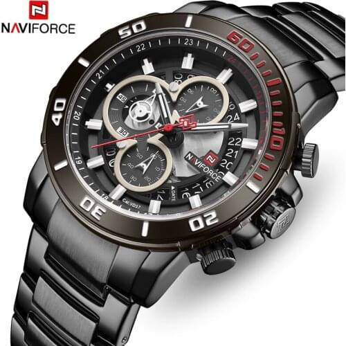 Top Luxury Brand NAVIFORCE New Style Mens Quartz Watch Waterproof Chronograph Man Watches Business Male Clock Relogio Masculino