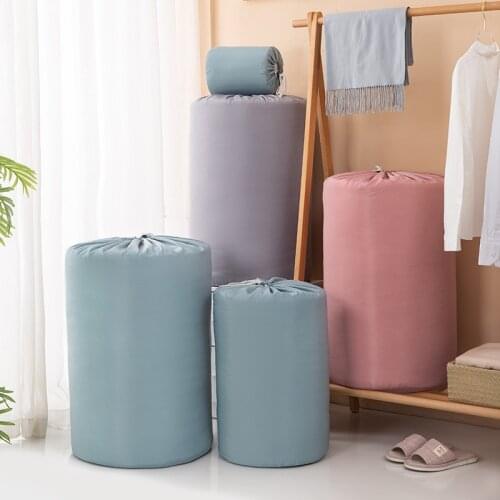 Round Waterproof Portable Clothes Storage Bag Organizer Folding Closet Organizer For Pillow Quilt Blanket Quilt Bag Organizer
