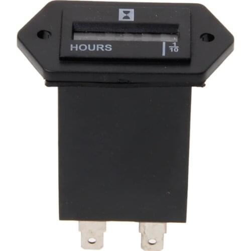 New DC10V-80V Generator Sealed Hour Meter Counter For Boats Trucks Tractors Cars