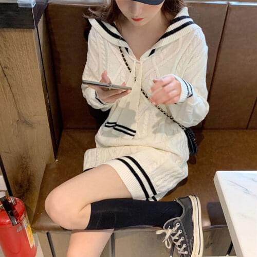 Autumn 2020 New Womens Knitted Skirt High-cold Temperament Mature Super Fairy Dress Tye Dye Dress