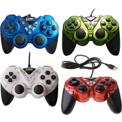 Wired USB Game Controller for PC Computer Laptop Vibration Joystick 3D Gamepads for WinXP/Win7/Win8/Win10 X6HB
