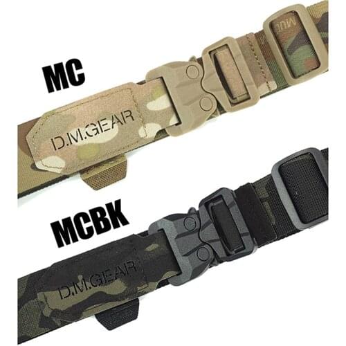 Mens Tactical Belt Simple Function Belt Mechanical Snake Adjustable Combat Waistband Laser Cutting Tactics Camouflage- S / L