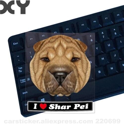 Shar Pei Decal Truck Bumper Window Car Sticker Truck Vinyl Decal Animals Stickers