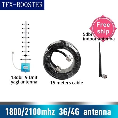 TFX-BOOSTER Outside Antenna 1800mhz 2100mhz WCDMA LTE DCS 13dBi Gain For Cell Phone Booster Repeater 700~2700mhz Whip antenna