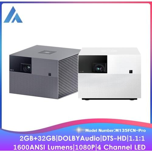 Youpin FENGMI Vogue Pro Projector TV 1920*1080 HD 1600ANSI Lumens 2G+32G Side Projection HiFi DTS DOBLY Audio LED Home Theater