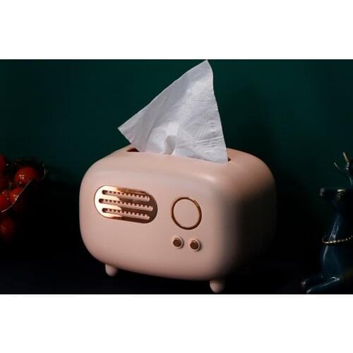 Fun Retro redio tissue boxes for home deacor Napkin holder kitchen tissue box storage organiser boxbox table Toilet paper holder