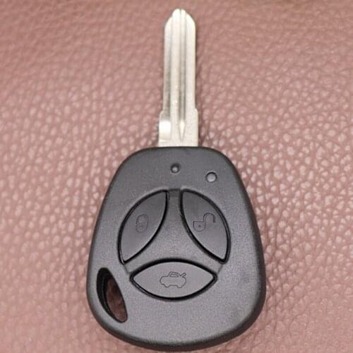 DAKATU 3 Buttons Replacement Car Key Shell For Lada Uncut Auto Blank Remote Key Case Cover Fob priora kaal Emergency Insert key