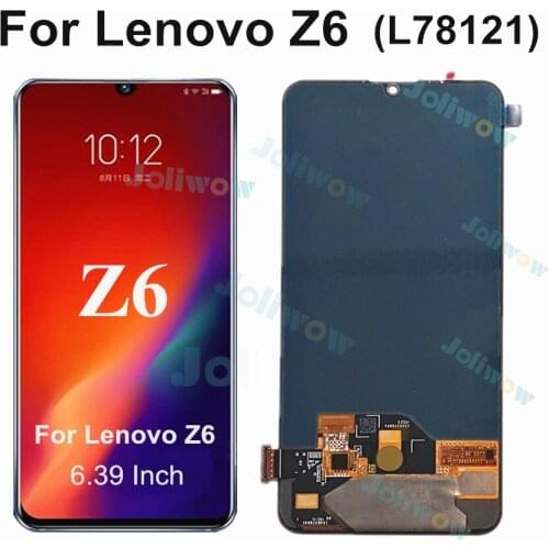6.39" LCD For Lenovo Z6 LCD Display Touch Screen Digitizer Panel Glass Replacement For Lenovo Z6 L78121 LCD Screen
