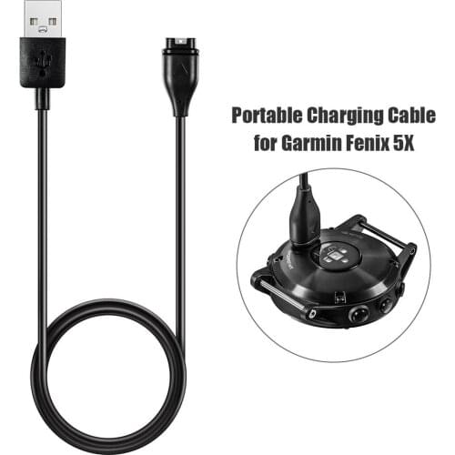 1m USB Charging Cable Charger for Garmin Fenix 5/5 Plus/5X/5X Plus/5S/5S Plus Forerunner945/935/245/245M/45/45S Approach X10/X40