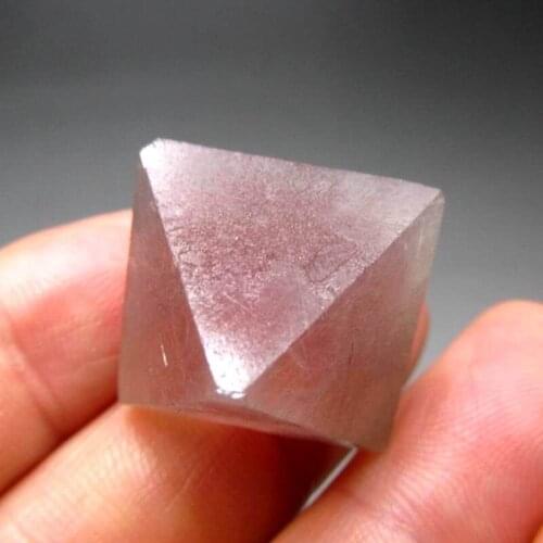 17.3g Pink Octahedral Fluorite Crystal - crystals and stones healing Mineral specimen Home Decor feng shui decoration