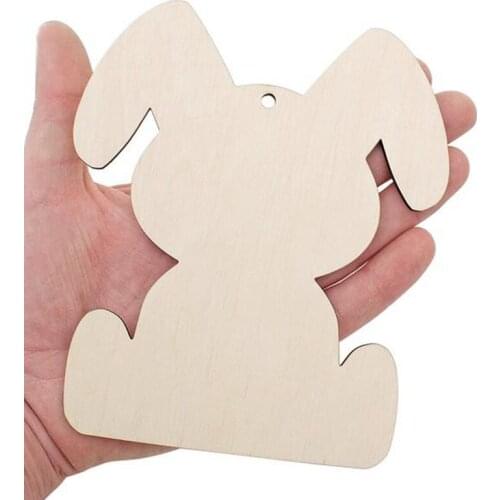 20pcs 15cm 2020 wooden handicraft easter bunny