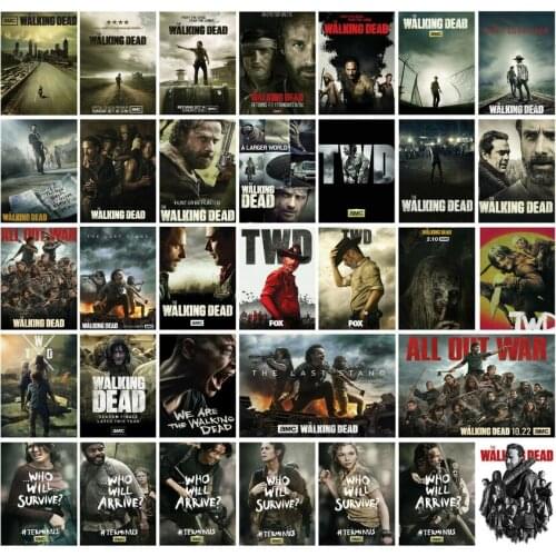 33style Choose Classic The Walking Dead TV Show Series AMC PICTURE Art Film Print Silk Poster 24x36inch