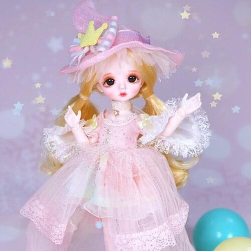 Adollya 1/6 BJD Doll Full Set Little Angel Series Plastic 28 Movable Joints 28cm Female Body Girls Toys Doll Clothes Accessories
