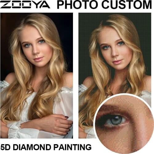 Custom Diamond Painting 5D Photo Full Square&Round Picture of Rhinestone Diamond Mosaic Home Decor Festival Gift Arts DIY DZ08